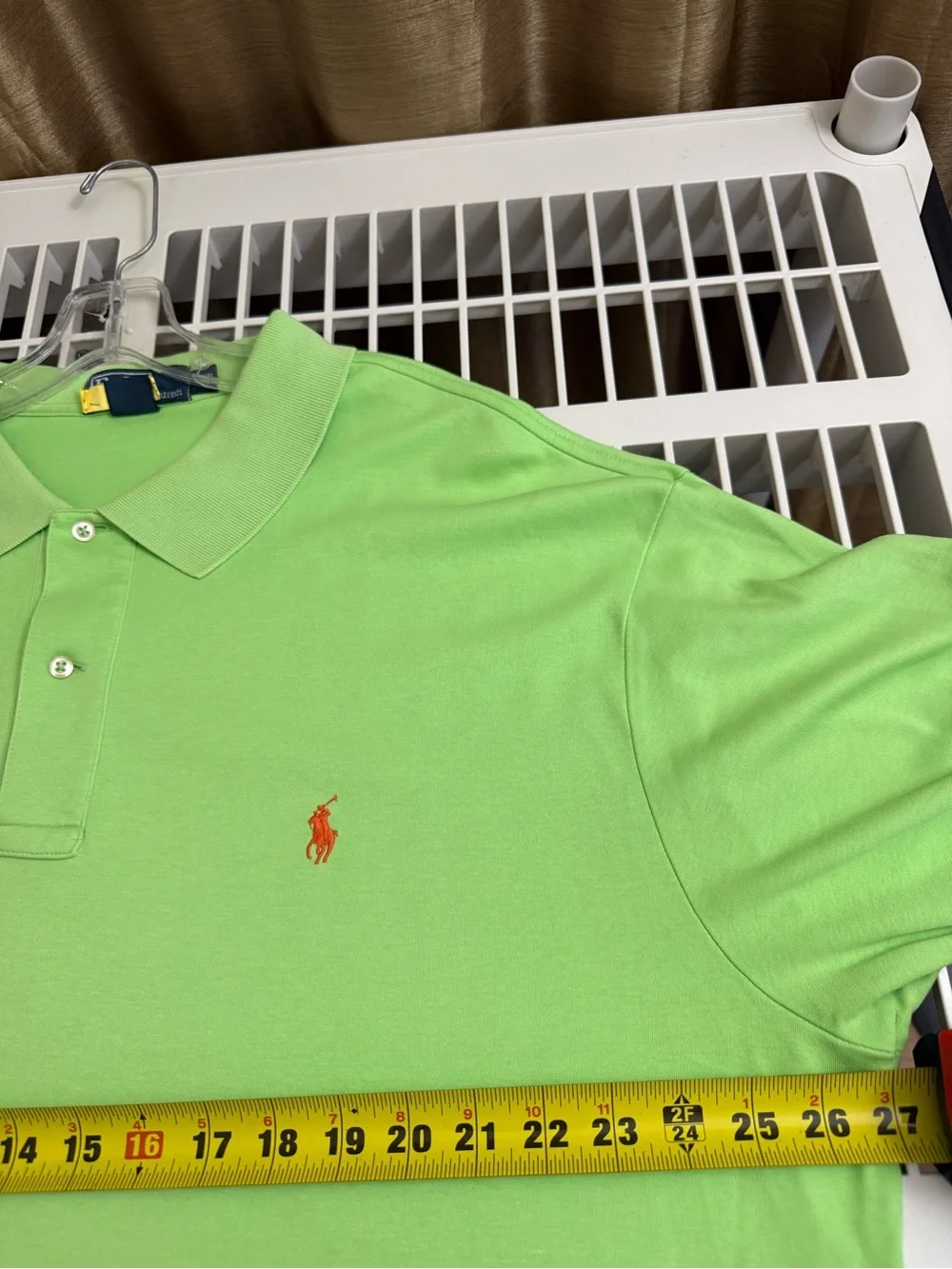 Ralph Lauren Green Classic Polo Shirt orange pony 2XB